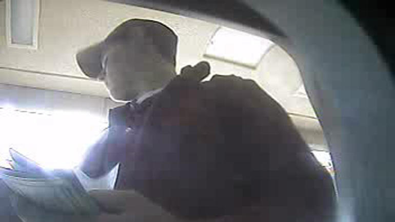 Wesley Freilich as seen in bank surveillance video