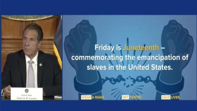 Cuomo declares Juneteenth a holiday for N.Y. state employees
