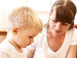 mom, son, sad, no talking, autism
