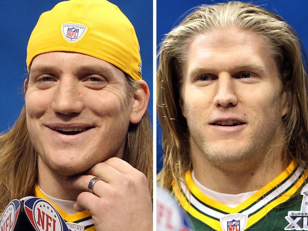 A.J. Hawk, left and Clay Matthews of the Green Bay Packers.