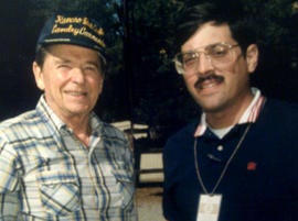 Ronald Reagan and Peter Maer