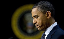 President Barack Obama holds a press conference