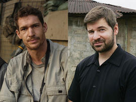 Tim Hetherington, left, and Chris Hondros