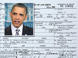 President Barack Obama birth certificate