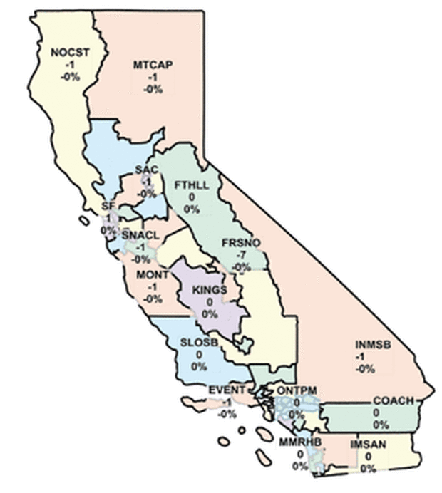California Redistricting map
