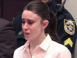 Casey Anthony reacts to being found not guilty on murder charges