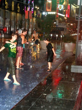 Hurricane Irene Times Square