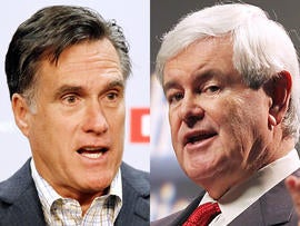 Mitt Romney and Newt Gingrich