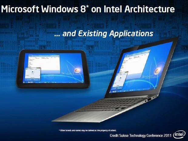 Windows 8 on Intel, existing apps