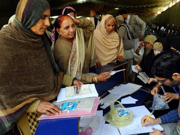 Pakistani heart patients return faulty medicine at the Punjab Institute of Cardiology in Lahore, Pakistan, Jan. 26, 2012. Around 100 patients have died from faulty medicine manufactured locally, and dozens more are in a critical condition in hospital, government officials said.