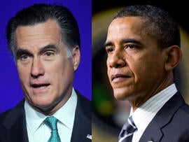 Mitt Romney and Barack Obama