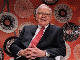 Berkshire Hathaway CEO Warren Buffett attends the Fortune Most Powerful Women summit at Mandarin Oriental Hotel on October 5, 2010 in Washington, DC.