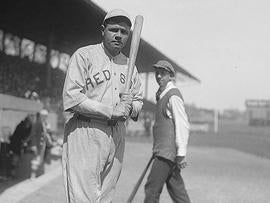 Red Sox pitcher-turned-slugger Babe Ruth