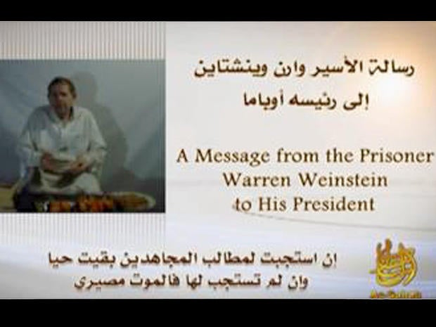 Warren Weinstein is seen in a video released by al Qaeda