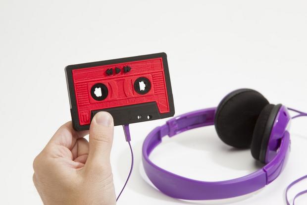 MakerBot's MixTape 3D printer MP3 player.