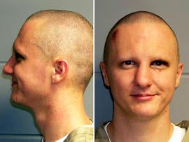 Jared Lee Loughner is seen in these undated booking photos provided by the U.S. Marshals Service.