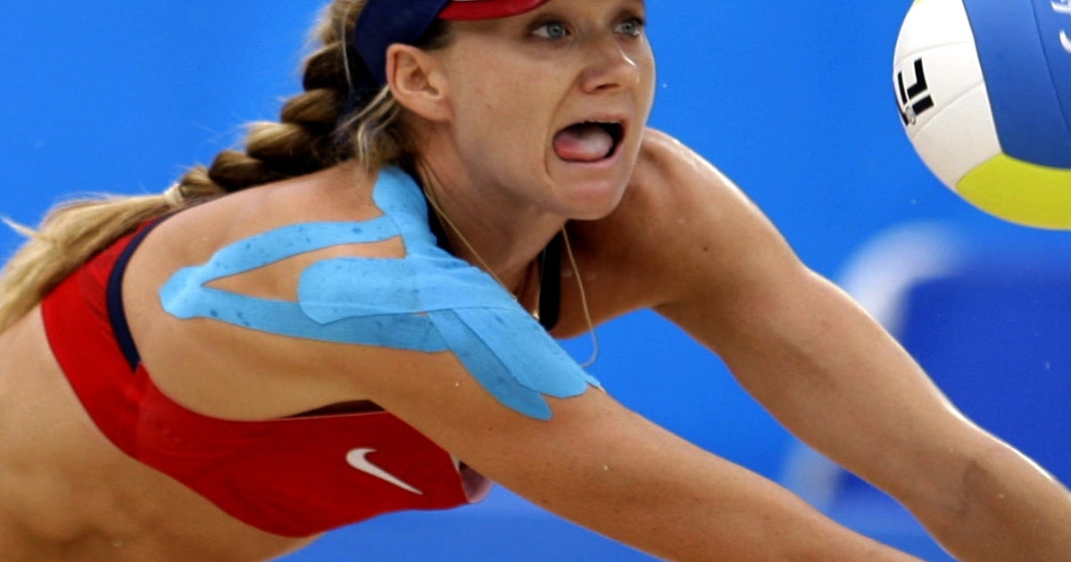 Olympic athletes' trend Body tape Videos CBS News