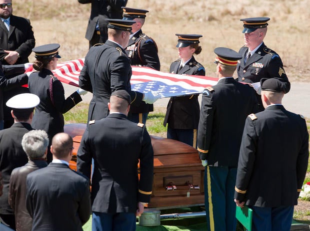 A memorial service for Capt. Michael McCaddon.