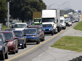 evacuations, interstate 10, isaac, new orleans