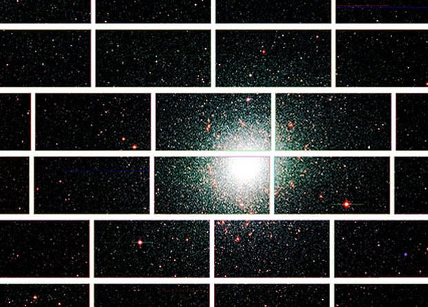This zoomed-in image from the Dark Energy Camera of the center of the globular star cluster 47 Tucanae, which lies about 17,000 light years from Earth.
