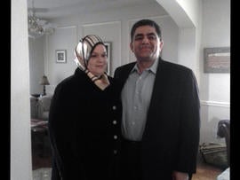 Ghassan Hitto with his wife, Suzanne.