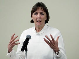 April 26, 2013 file photo, Judy Clarke, a defense lawyer whose high-profile clients include "Unabomber" Ted Kaczynski, Olympic bomber Eric Rudolph, and Tucson shooter Jared Lee Loughner, speaks at Loyola Law School in Los Angeles. Clarke was appointed Monday, April 29, 2013 to the team representing Dzhokhar Tsarnaev, the suspect in the Boston Marathon bombings