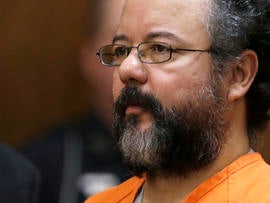 Aug. 1, 2013 file photo shows Ariel Castro in the courtroom during the sentencing phase of his trial in Cleveland. He was convicted of holding 3 women captive in his home and raping them over a decade.