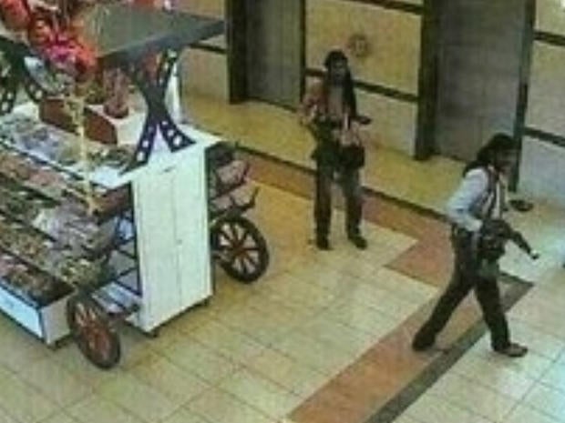 Purported al-Shabab militants in the Westgate mall in Nairobi