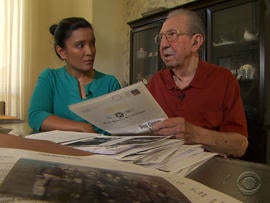James Misuraca recalls his time as a prisoner of war in Switzerland. He was held in a camp run by a Nazi sympathizer.