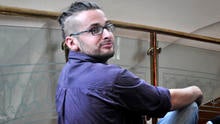 Luke Somers, 33, an American photojournalist who was kidnapped in 2013 by al Qaeda, poses for a picture in Sanaa, Yemen, July, 7, 2013.