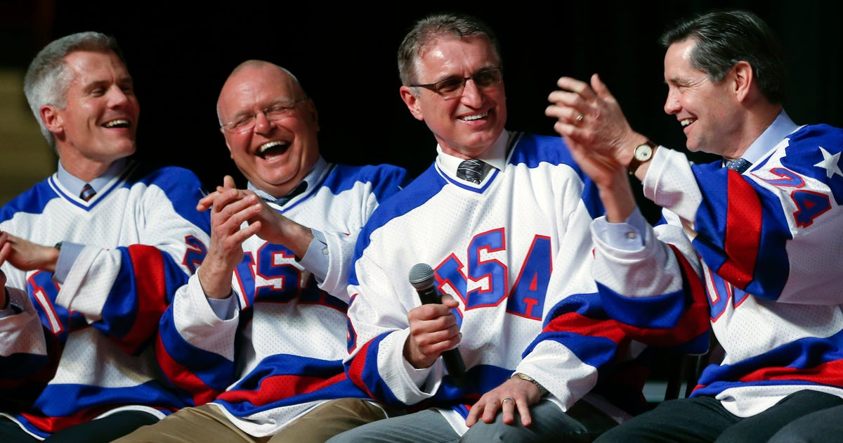  Miracle On Ice U S Hockey Team Members Celebrate Their Victory 35 