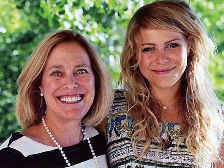 Nancy Pfister with her daughter, Juliana