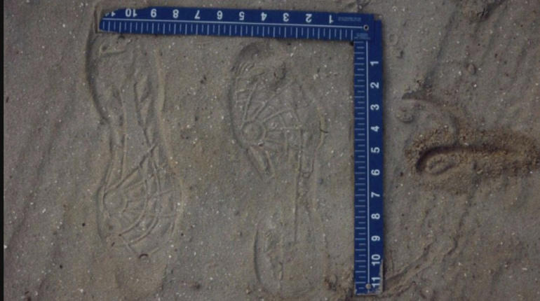 Footprints found at the crimescene
