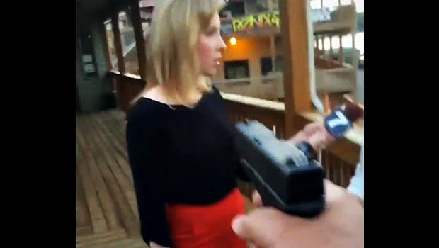 journalist shot on air video