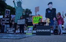 Bradley Manning supporters protest outside White House 