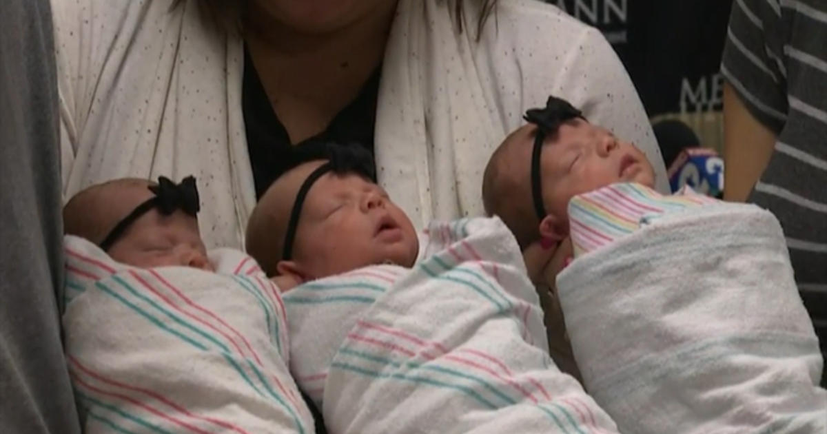 Three Of A Kind Rare Identical Triplets Born In Texas Videos Cbs News