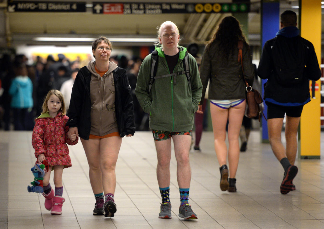 No Pants Subway Ride Legs Bared Around The World CBS News