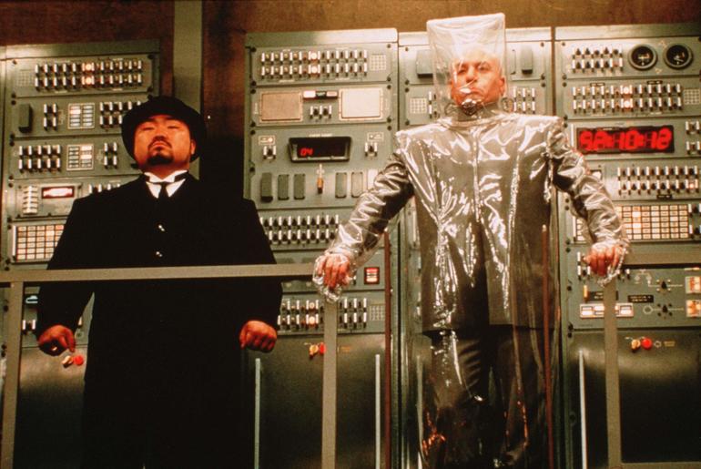 Joe Son, left, in a scene from "Austin Powers: International Man of Mystery"