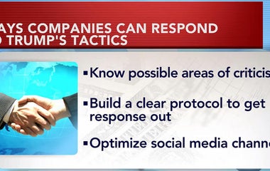 Companies prepare tactics to respond to Trump tweets