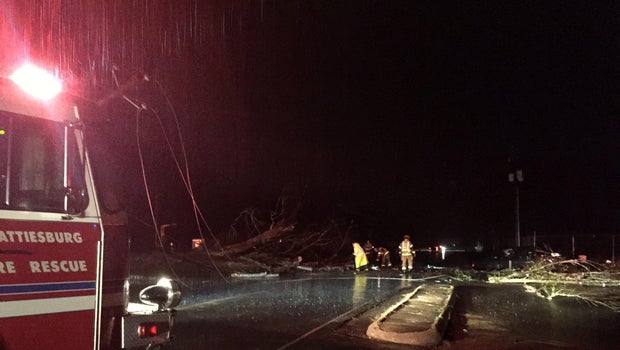 Tornado Touches Down in Mississippi, Warnings of 'Quarter Size Hail' Tornado Touches Down in Mississippi, Warnings of 'Quarter Size Hail'