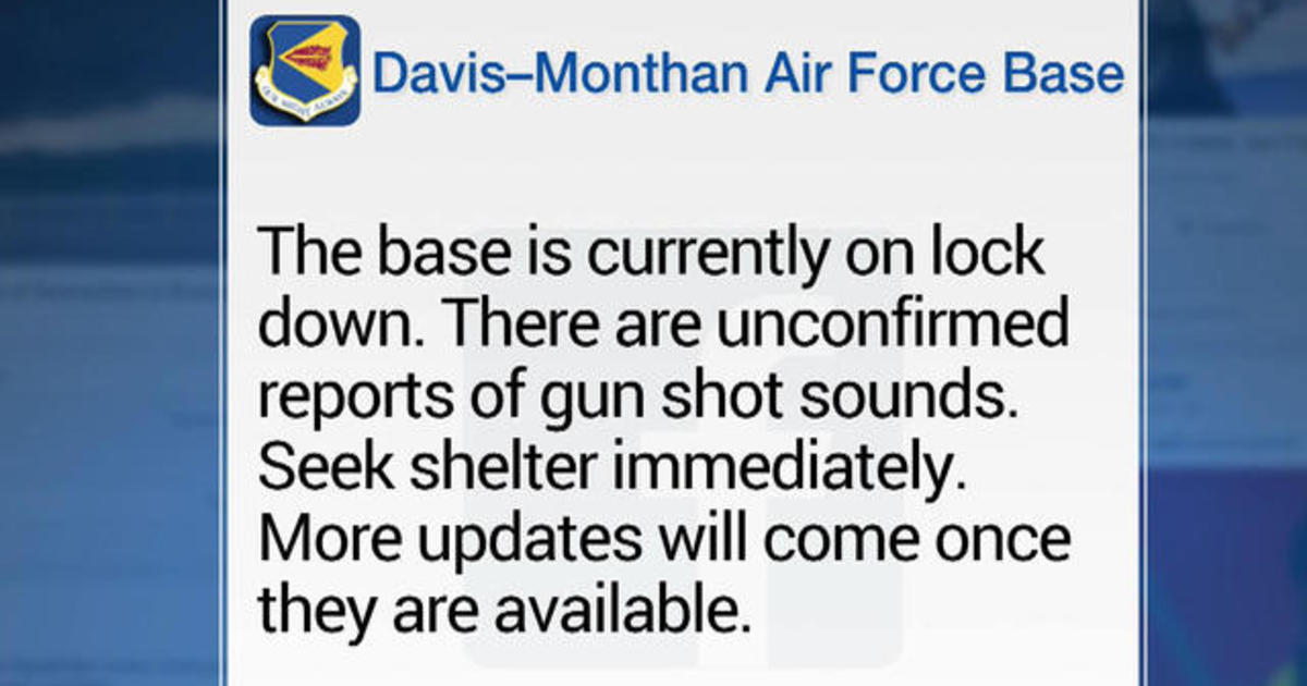 Arizona Air Force base on lockdown