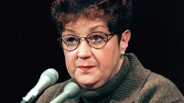 Norma McCorvey, the woman at the center of the U.S. Supreme Court ruling on abortion, testifies before a U.S. Senate Judiciary Committee subcommittee during hearings on the 25th anniversary of Roe v. Wade on Capitol Hill in Washington Jan. 21, 1998.