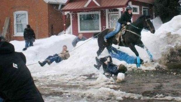 Image result for Three injured after drone spooks horse at "Skijoring" race