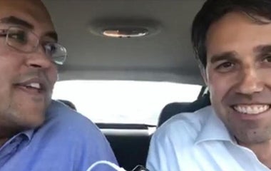 Snow causes Texas Democrat and Republican to hit the road together