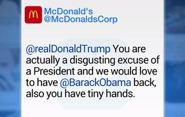 McDonald's Twitter gets hacked by Trump hater