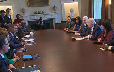 Congressional Black Caucus sits down with President Trump 
