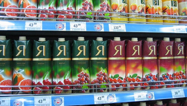 Torrents of juice flood Russian town after factory accident