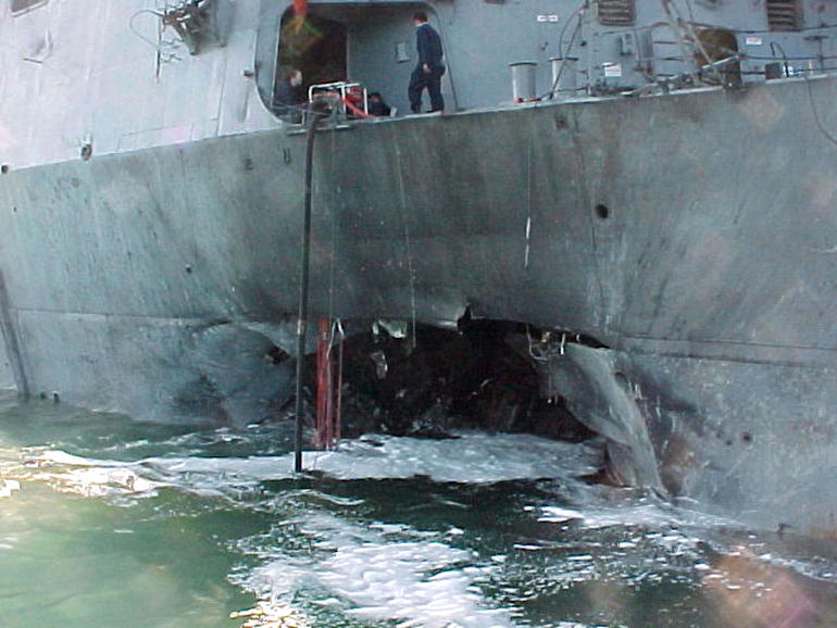 USS Cole damage