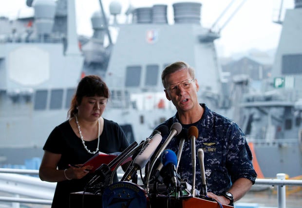 US Navy holds memorial service for 7 sailors killed in crash