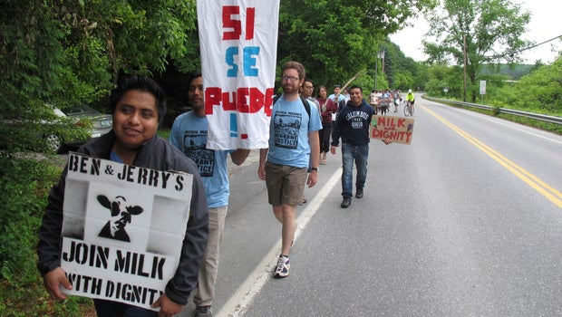 2 immigrant farmworkers arrested after Ben & Jerry's march